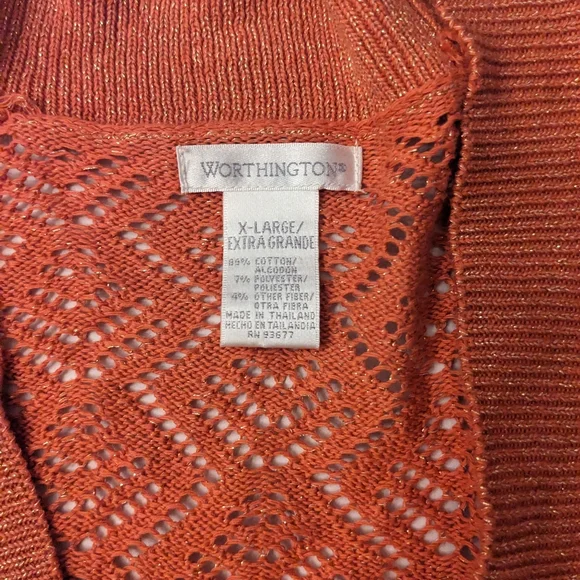 Crotchet Cropped Open Knit Cardigan Sweater - Picture 4 of 5